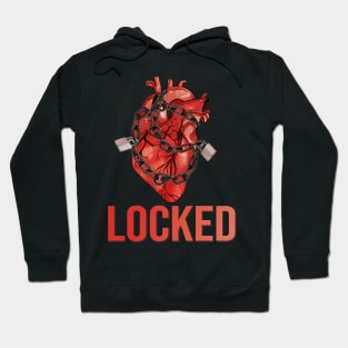 my heart locked valentines day Hoodie